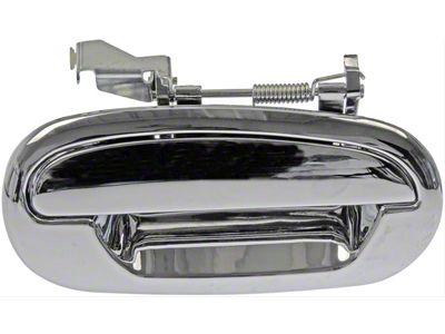 Exterior Door Handle; Front Right; All Chrome; Without Keyhole; Plastic (97-03 F-150)