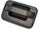 Exterior Door Handle; Front Right; Metal; Textured Black; Without Keyhole; Plastic (09-14 F-150)