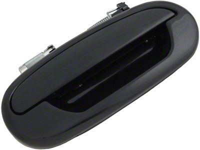 Exterior Door Handle; Rear Right; Smooth Black; Paint to Match; Plastic (01-03 F-150 SuperCrew)