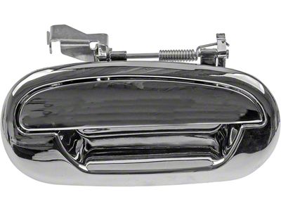 Exterior Door Handle; RearRight; All Chrome; Plastic (01-03 F-150 SuperCrew)