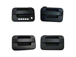 Exterior Door Handles; Front and Rear; Textured Black (04-08 F-150 SuperCrew)