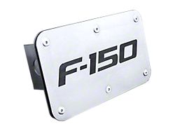 F-150 Class III Hitch Cover; Brushed Stainless (Universal; Some Adaptation May Be Required)