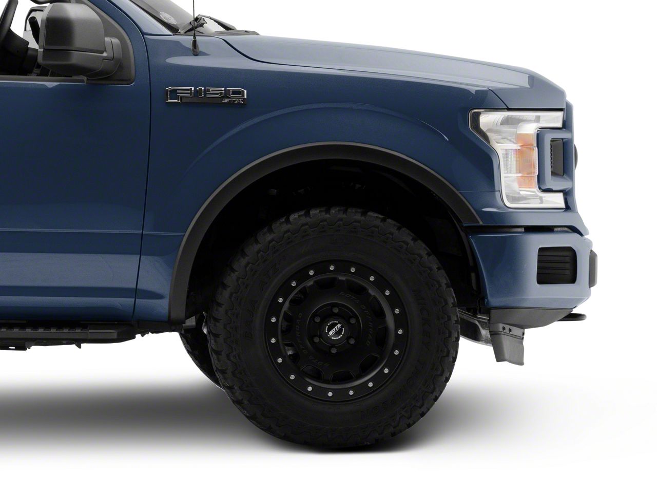 Factory Style Fender Flares; Smooth Black (18-20 F-150