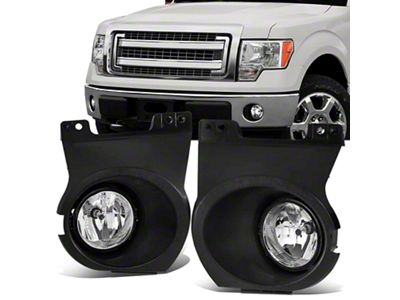 Factory Style Fog Lights; Clear (11-14 F-150, Excluding Raptor)