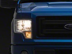 Factory Style Headlights; Chrome Housing; Clear Lens (09-14 F-150 w/ Factory Halogen Headlights)