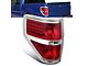 Factory Style Tail Lights; Chrome Housing; Red Lens; Passenger Side (09-14 F-150 Styleside)