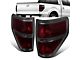 Factory Style Tail Lights; Chrome Housing; Smoked Lens (09-14 F-150 Styleside)