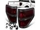 Factory Style Tail Lights; Chrome Housing; Smoked Red Lens (09-14 F-150 Styleside)