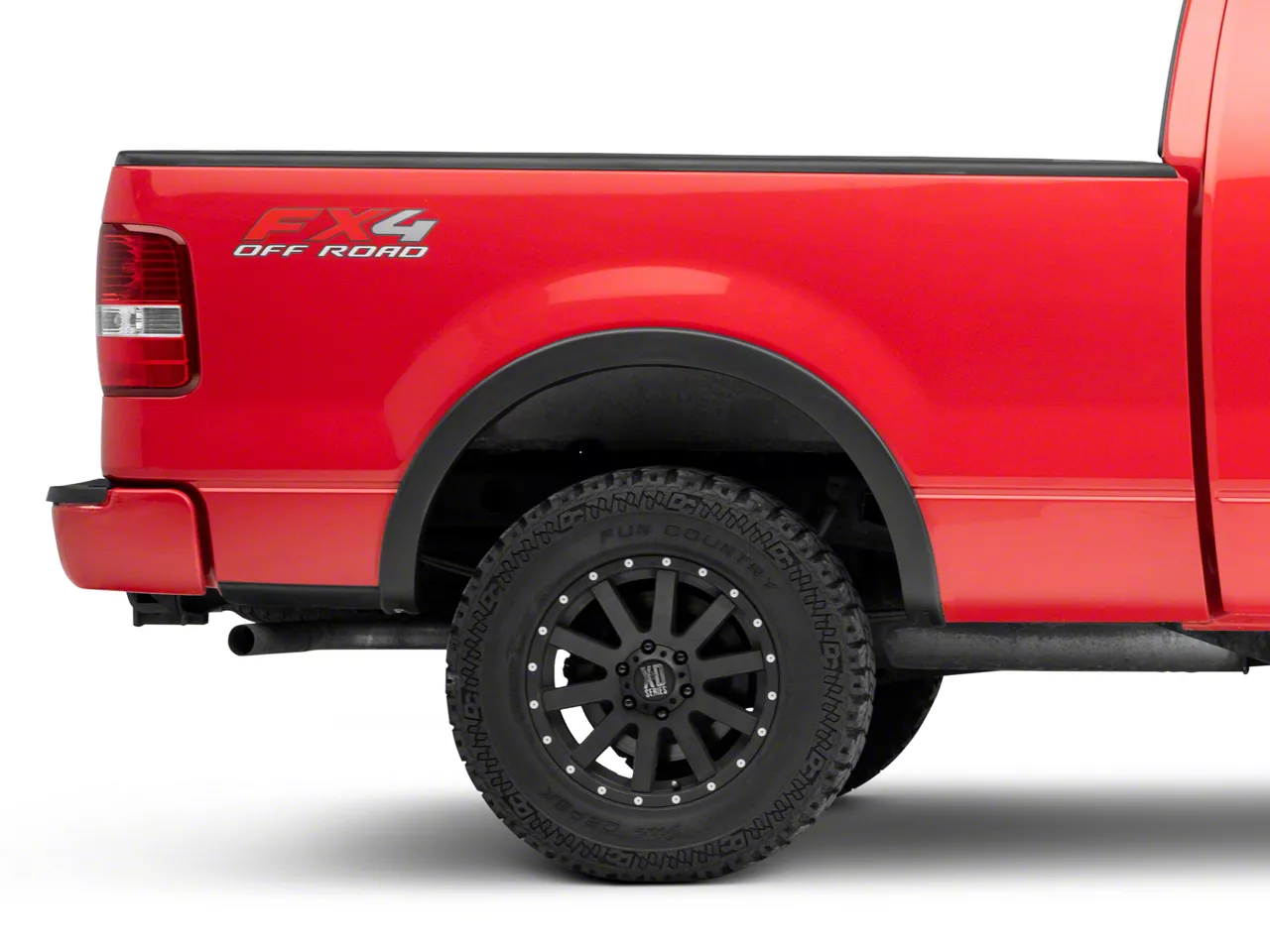 F 150 Factory Style Fender Flares Front And Rear Smooth Black 04 08 F 150 Styleside With 0288