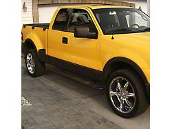 Factory Style Fender Flares; Front and Back; Black (04-08 F-150 Flareside)