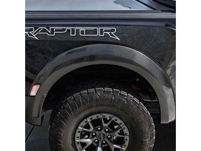 Fender Flares; Rear; Carbon Fiber (21-24 F-150 Raptor)