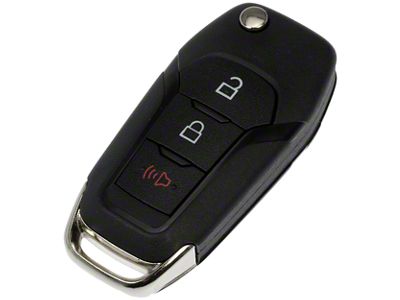 Flip Keyless Entry Remote; 3-Button (15-20 F-150 w/o Remote Start)