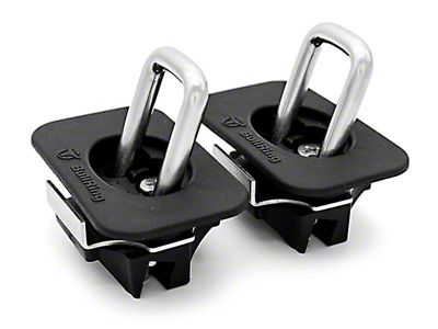 Flush Fit Angled Retractable Tie Down Anchors; Set of Two (15-25 F-150)