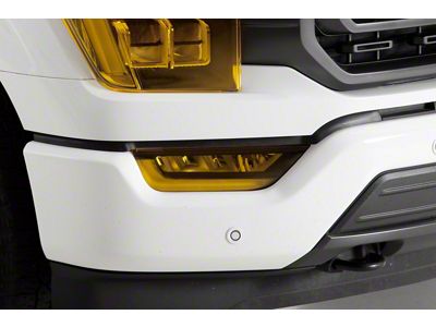 Fog Light Covers; Transparent Yellow (21-23 F-150, Excluding Raptor)