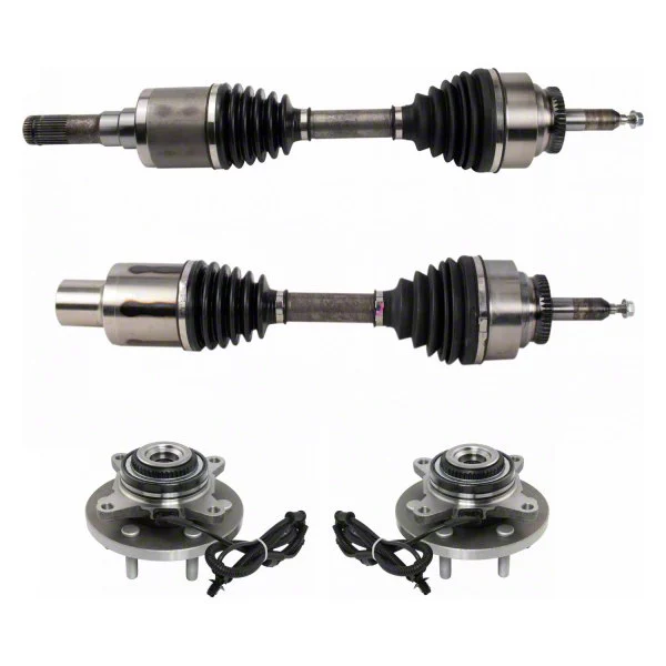 F-150 Front CV Axle Shafts and Hub Assembly Set (15-17 4WD F-150 ...