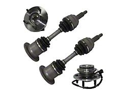 Front CV Axles with Wheel Hub Assemblies (99-03 4WD F-150)