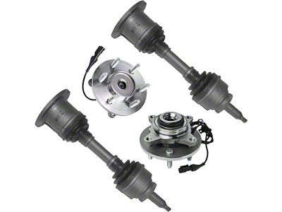 Front CV Axles with Wheel Hub Assemblies (04-08 4WD F-150)