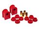 Front/Rear Sway Bar and End Link Bushing Kit; 1-Inch; Red (97-98 F-150)