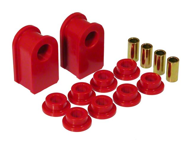 Front/Rear Sway Bar and End Link Bushing Kit; 1-Inch; Red (97-98 F-150)