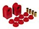 Front/Rear Sway Bar and End Link Bushing Kit; 1-Inch; Red (97-98 F-150)