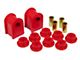 Front/Rear Sway Bar and End Link Bushing Kit; 7/8-Inch; Red (97-98 F-150)