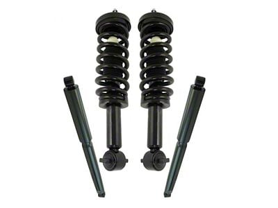 Front Strut and Spring Assemblies with Rear Shocks (2014 4WD F-150)