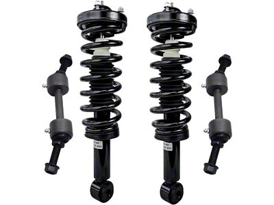 Front Strut and Spring Assemblies with Sway Bar Links (09-13 2WD F-150)