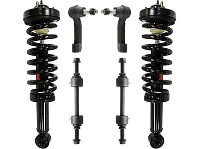 Front Strut and Spring Assemblies with Sway Bar Links and Tie Rods (09-13 4WD F-150, Excluding Raptor)