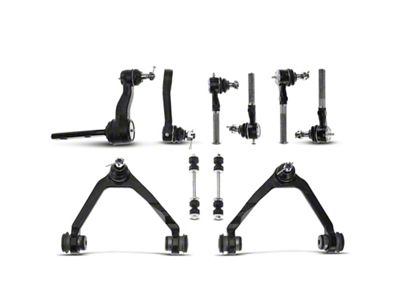 Front Upper Control Arm, Ball Joint, Idler Arm, Pitman Air, Sway Bar Link and Tie Rod End Kit; Heavy Duty Design (97-03 4WD F-150)