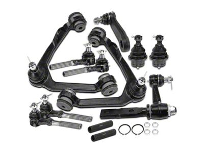 Front Upper Control Arm, Ball Joint, Idler Arm, Pitman Arm, Tie Rod End Adjusting Sleeve and Tie Rod End Kit (97-03 4WD F-150)
