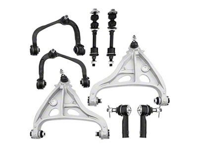 Front Upper and Lower Control Arm, Ball Joint, Sway Bar Link and Outer Tie Rod End Kit (Late 05-08 2WD F-150 w/ 7-Lug)