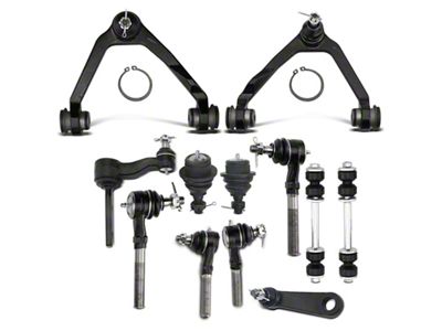 Front Upper Control Arm, Ball Joint, Idler Arm, Pitman Air, Sway Bar Link and Tie Rod End Kit (97-03 4WD F-150)