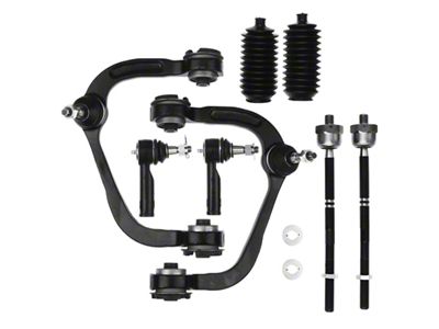 Front Upper Control Arm, Ball Joint, Rack and Pinion Bellow and Tie Rod End Kit (04-06 4WD F-150)