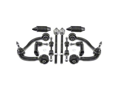 Front Upper Control Arm, Ball Joint, Rack and Pinion Bellow, Sway Bar Link and Tie Rod End Kit (09-14 2WD F-150)