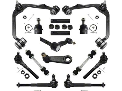 Front Upper Control Arms with Ball Joints, Idler Arm, Pitman Arm, Sway Bar Links, Tie Rods and Tie Rod Adjusting Sleeves (97-03 2WD F-150)