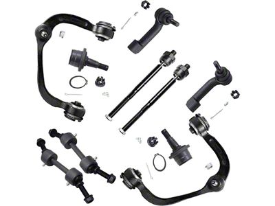 Front Upper Control Arms with Ball Joints, Sway Bar Links and Tie Rods (09-14 2WD F-150)