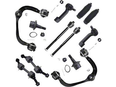 Front Upper Control Arms with Ball Joints, Sway Bar Links and Tie Rods (09-14 2WD F-150)