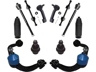 Front Upper Control Arms with Ball Joints, Sway Bar Links and Tie Rods (09-14 4WD F-150, Excluding Raptor)