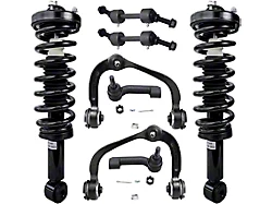 Front Upper Control Arms with Front Spring and Strut Assemblies, Sway Bar Links and Tie Rods (09-13 2WD F-150)