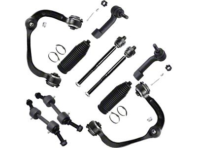 Front Upper Control Arms with Sway Bar Links and Tie Rods (09-14 2WD F-150)