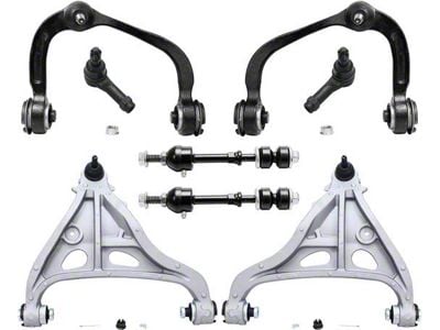 Front Upper and Lower Control Arms with Sway Bar Links and Outer Tie Rods (05-08 2WD F-150)