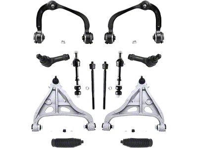 Front Upper and Lower Control Arms with Sway Bar Links and Tie Rods (05-08 2WD F-150)