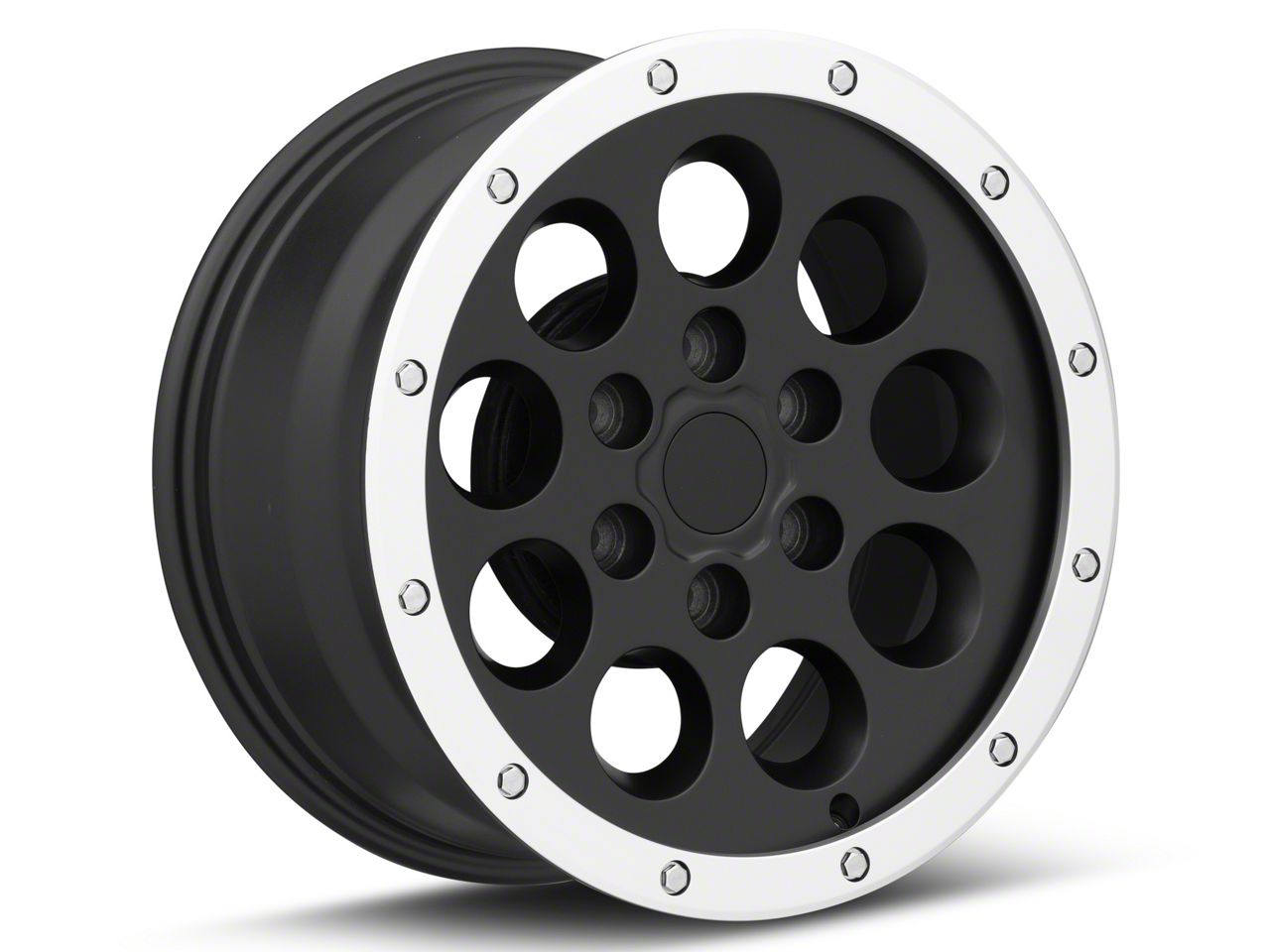 F 150 Gen1 Raptor Beadlock Style Matte Black 6 Lug Wheel 17x85 34mm Offset 09 14 F 150 5113