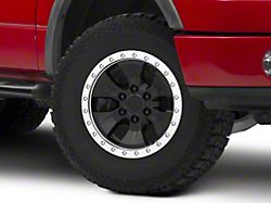 Gen2 Raptor Beadlock Style Matte Black 6-Lug Wheel; 17x8.5; 34mm Offset (04-08 F-150)