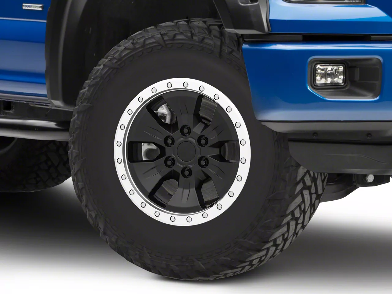 F 150 Gen2 Raptor Beadlock Style Matte Black 6 Lug Wheel 17x85 34mm Offset 15 20 F 150 1735