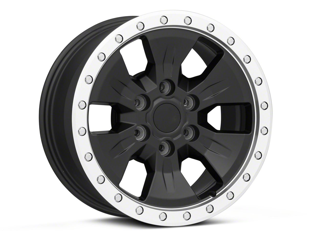 F 150 Gen2 Raptor Beadlock Style Matte Black 6 Lug Wheel 17x85 34mm Offset 15 20 F 150 6181