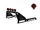 Gladiator Roll Bar with 7-Inch Red Round LED Lights; Black (00-24 F-150 Styleside)