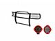 Grille Guard with 7-Inch Red Round LED Lights; Black (99-03 4WD F-150)