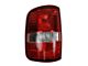 Halogen Tail Light; Chrome Housing; Red Clear Lens; Driver Side (04-08 F-150 Styleside)