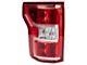 Halogen Tail Light; Chrome Housing; Red Clear Lens; Driver Side (18-20 F-150 w/ Factory Halogen Tail Lights)